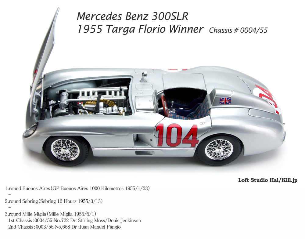 Mercedes Benz 300SLR 1955 Targa Florio Winner