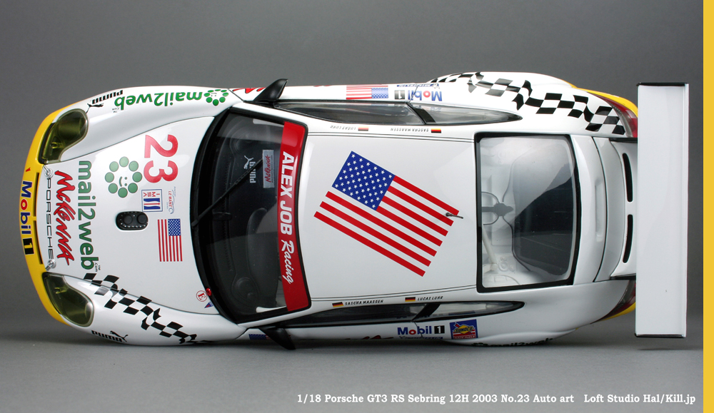1/18 Porsche GT3 RS Sebring 12H 2003 No.23 Auto art
