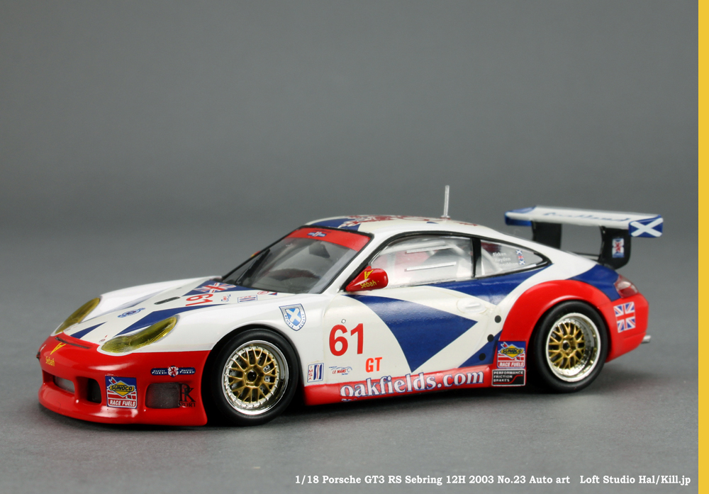 2003 Sebring 12 Hours No.61 Porsche 996 GT3-R 1/43 Minicamps