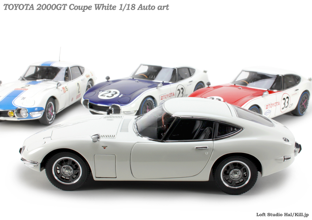TOYOTA 2000GT Coupe White 1/18 Auto art