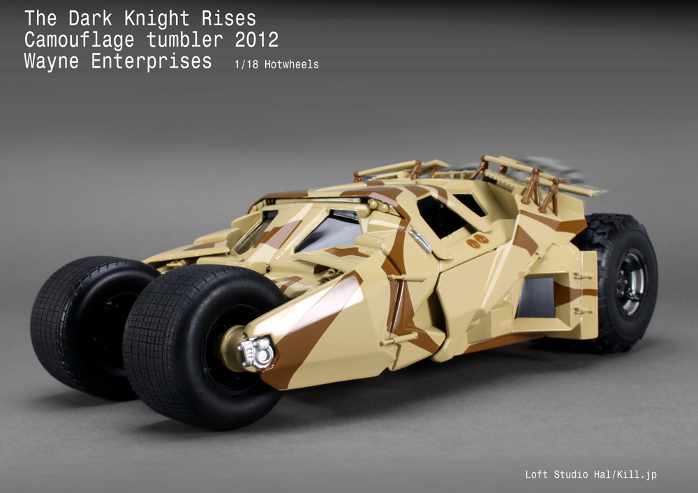 1/18 The Dark Knight Rises Camouflage Tumbler Hot Weels