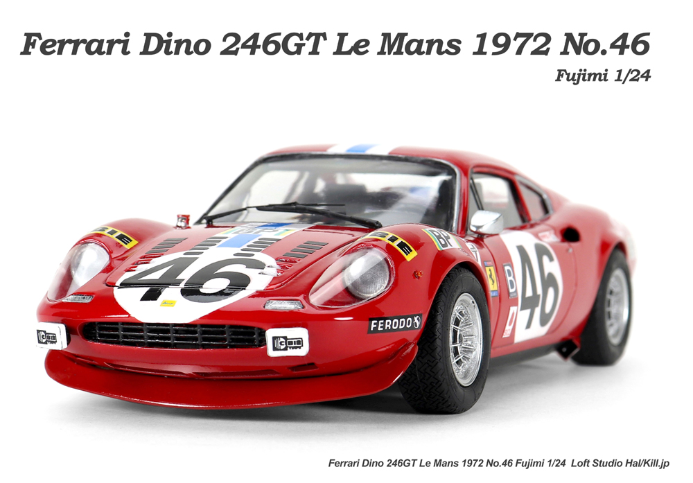 1/24 Ferrari Dino 246GT Le Mans 1972 No.46 Fujimi