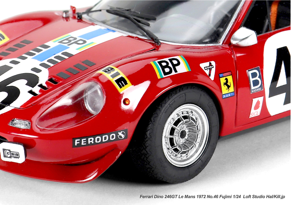 1/24 Ferrari Dino 246GT Le Mans 1972 No.46 Fujimi