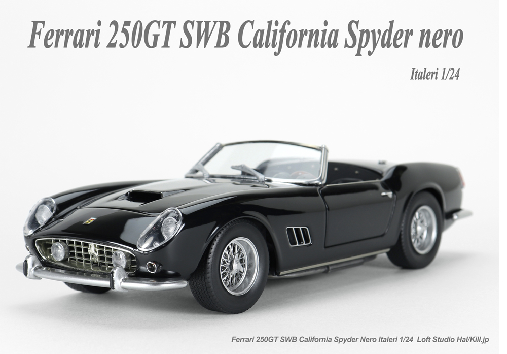 Ferrari 250GT SWB California Spyder Nero 1/24 Italeri