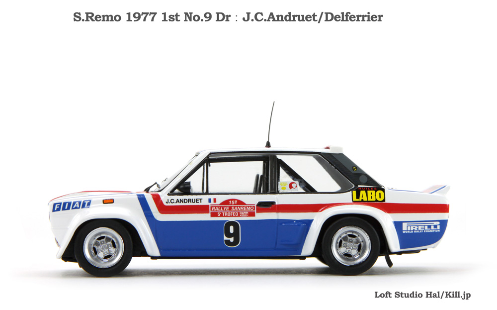 FIAT 131 ABARTH S.Remo 1977 1st No.9 DrFJ.C.Andruet/Delferrier