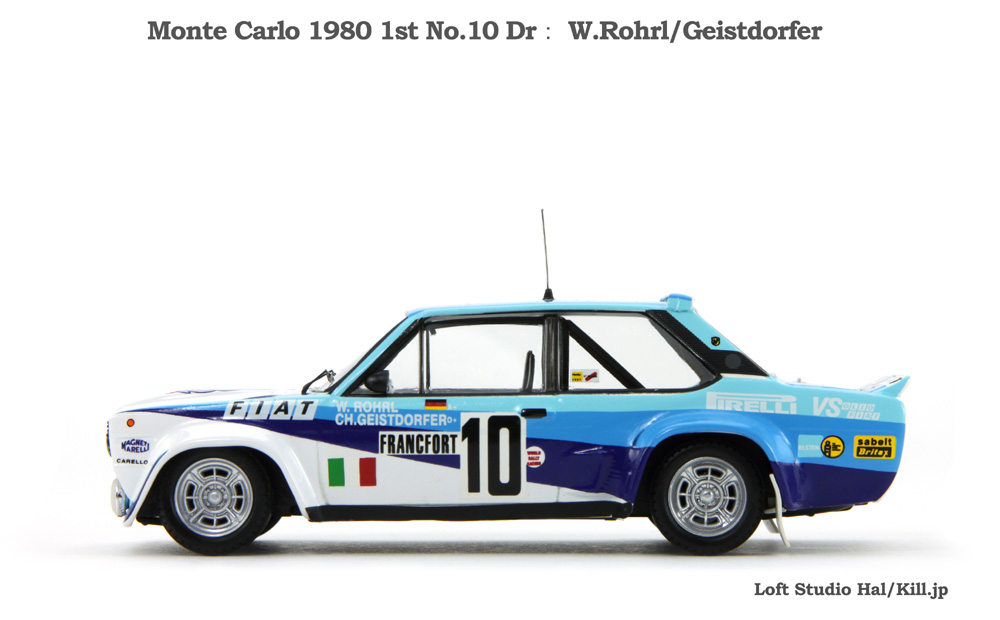 FIAT 131 ABARTH Monte Carlo 1980 1st No.10 DrF W.Rohrl/Geistdorfer