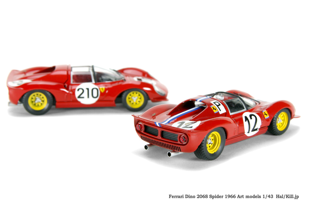Ferrari Dino 206S Spider 1966 Art models 1/43