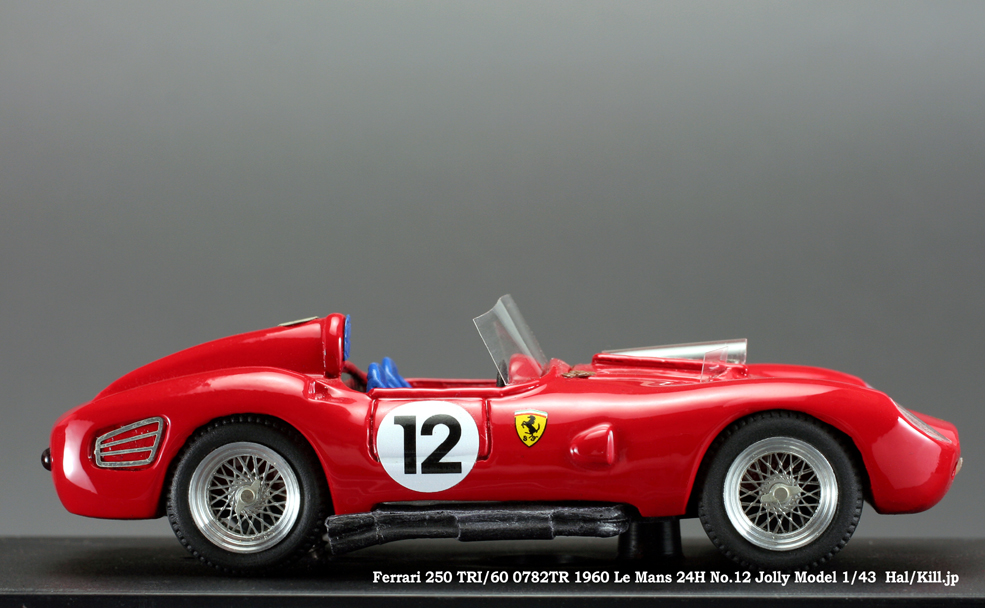 Ferrari 250 TRI/60 0782TR 1960 Le Mans 24H No.12 Jolly Model 1/43