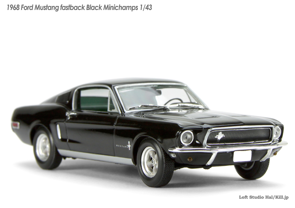 Ford Mustang fastback Black 1968 Minichamps 1/43
