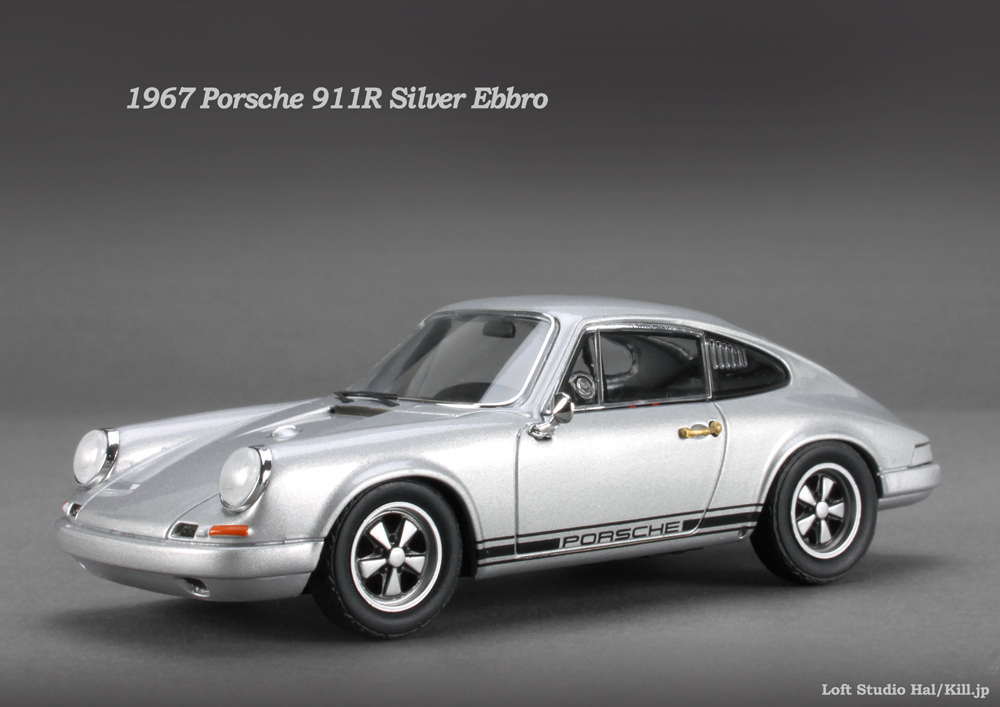 1967 Porsche 911R Silver Ebbro