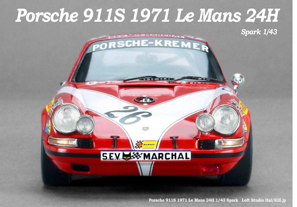 Porsche 911S 1971 Le Mans No.26 Spark 1/43