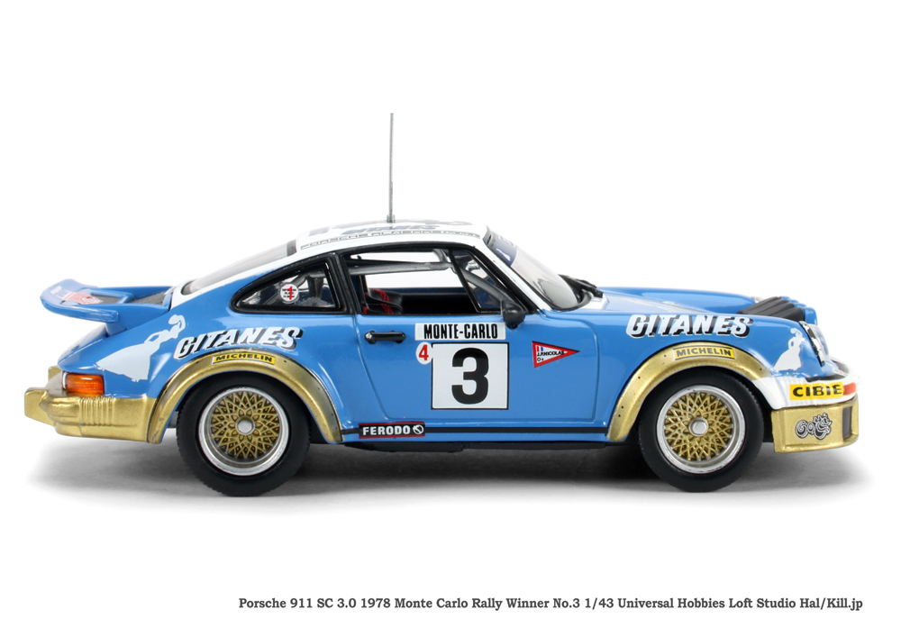 Porsche 911 Super Carrera 3.0 1978 Monte Carlo Rally Winner No.3 1/43 Universal Hobbies