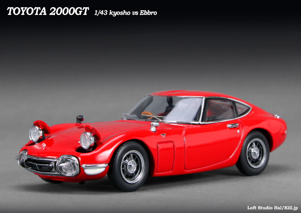 TOYOTA 2000GT Early type Red Ebbro