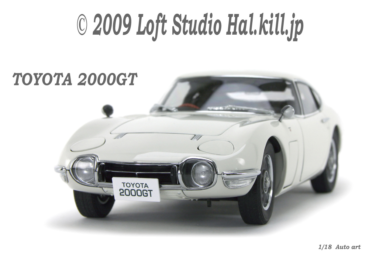 1/18 TOYOTA 2000GT Coupe White Auto art