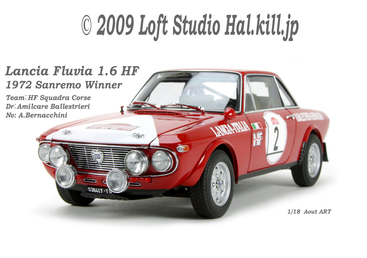 1/18 Lancia Fluvia 1.6 HF 1972 Sanremo Winner Auto art
