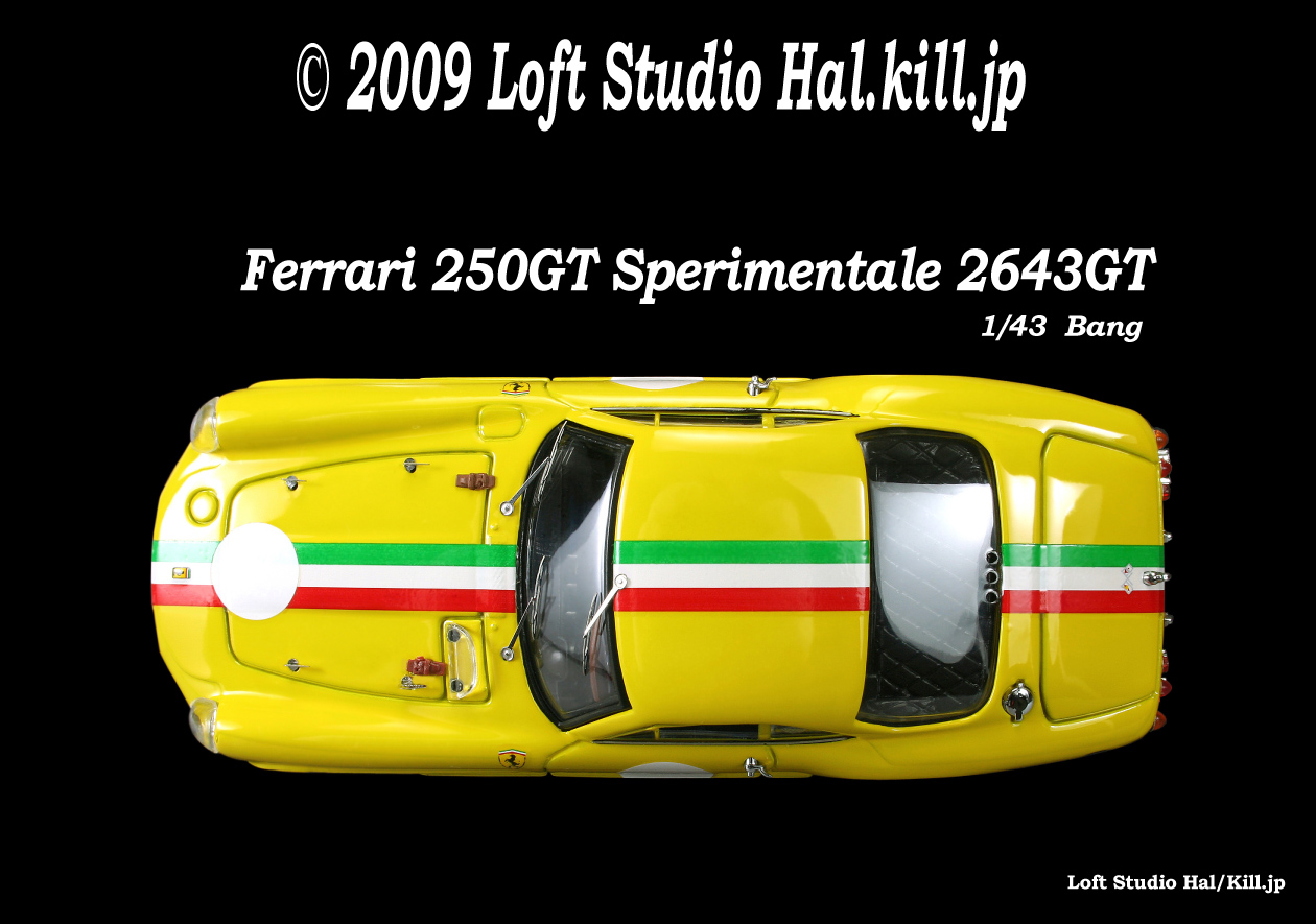 1/43 Ferrari 250GT Sperimentale 2643GT 1962 American Race Bang