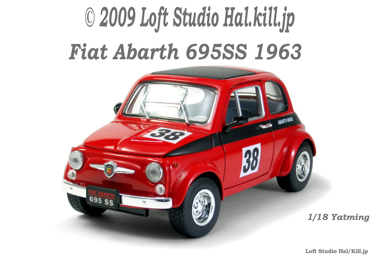 1/18 1963 Fiat Abarth 695SS Brand: Yatming