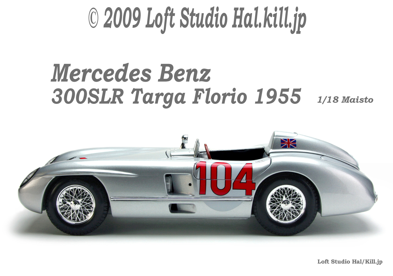 1/18 Mercedes Benz 300SLR 1955 Targa Florio Winner Maisto
