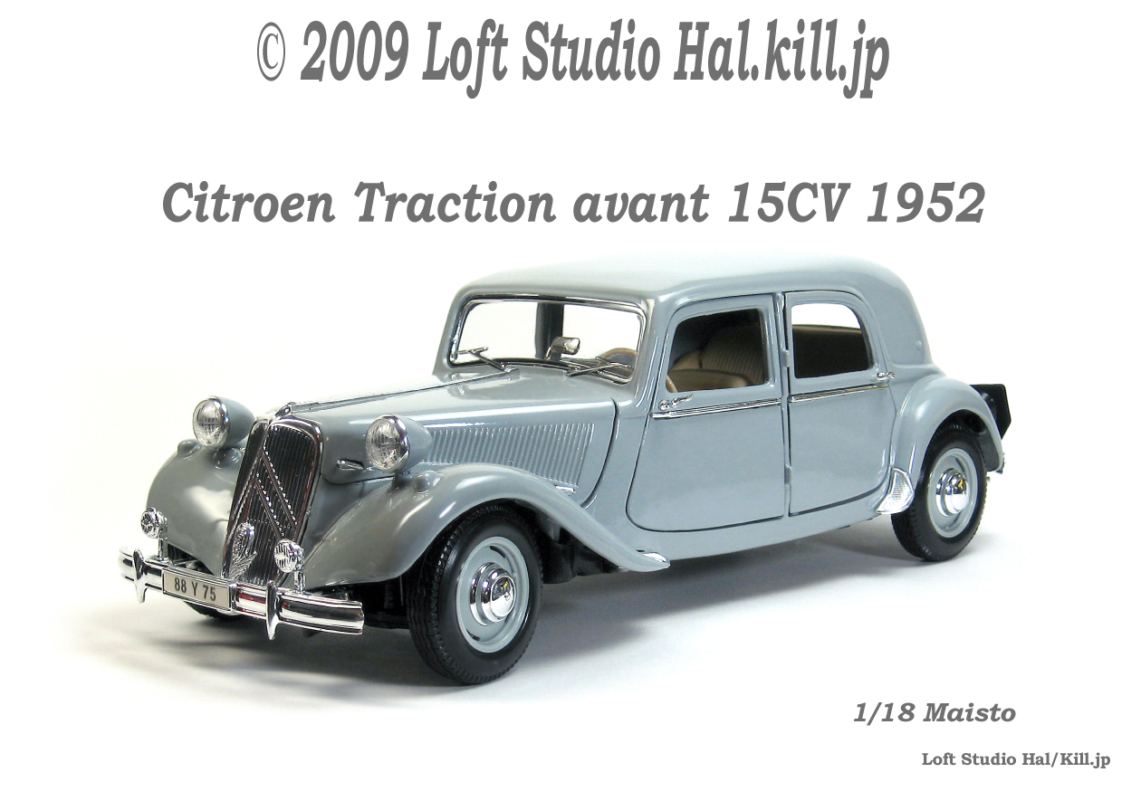 1/18 Citroen Traction avant 15CV 1952 Maisto