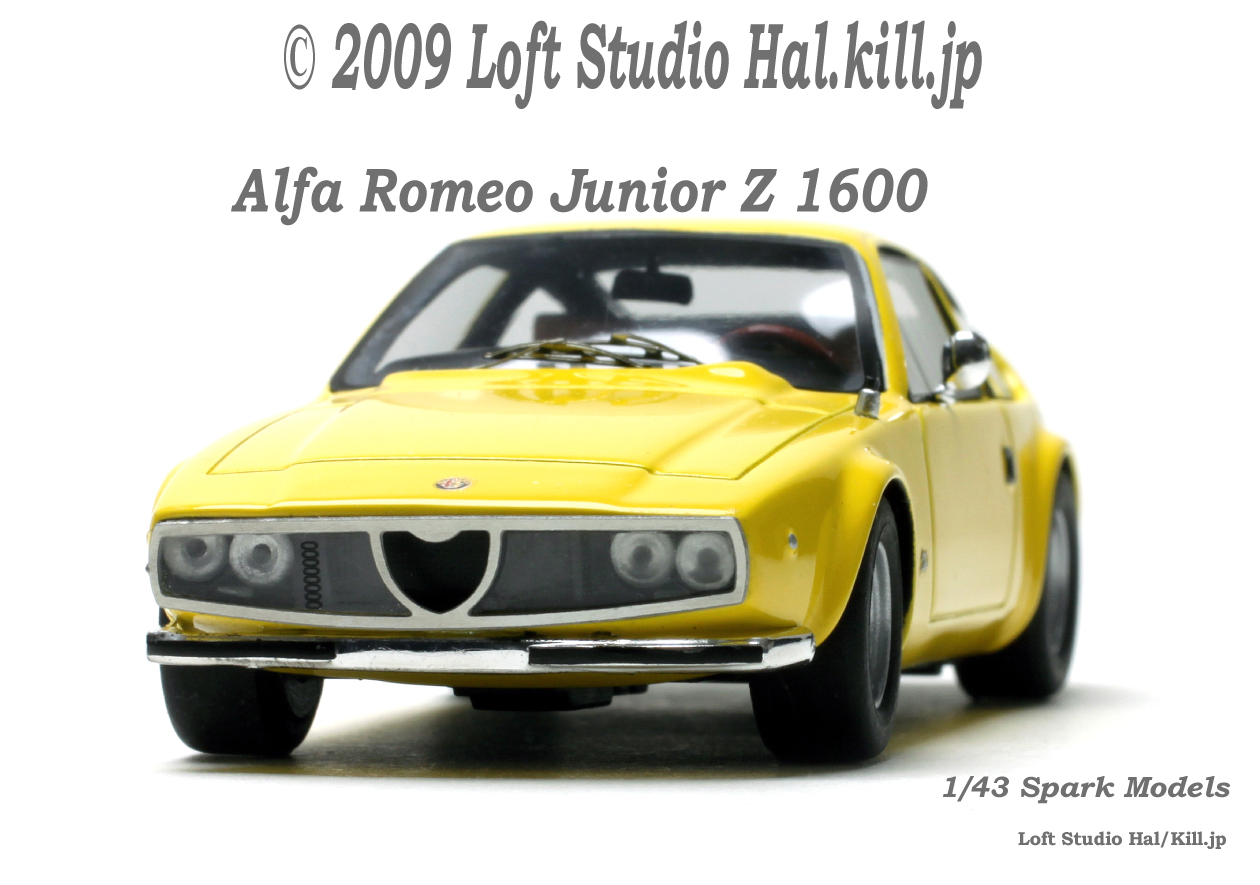 1/43 Alfa Romeo Junior Z 1600 Yellow 1974 Spark