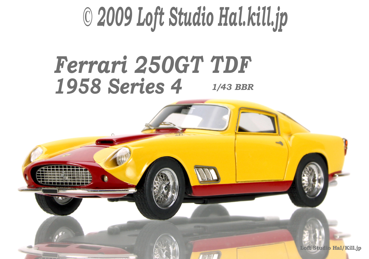 1/43 Ferrari 250 GT TDF Street 1958 Yellow&Red Ltd.150pcs BBR