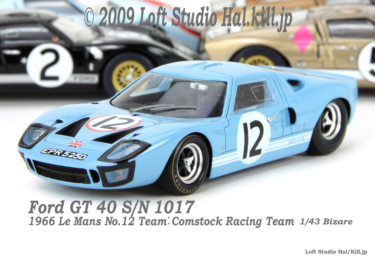 1/43 1966 Le Mans 24H Ford GT40 1966 Le Mans No.12 S/N 1017 Bizarre