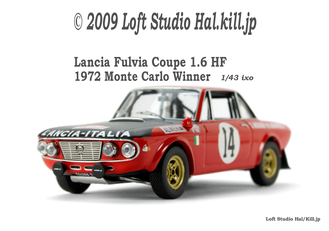 1/43 Lancia Fulvia Coupe 1.6 HF 1972 Monte Carlo Winner ixo