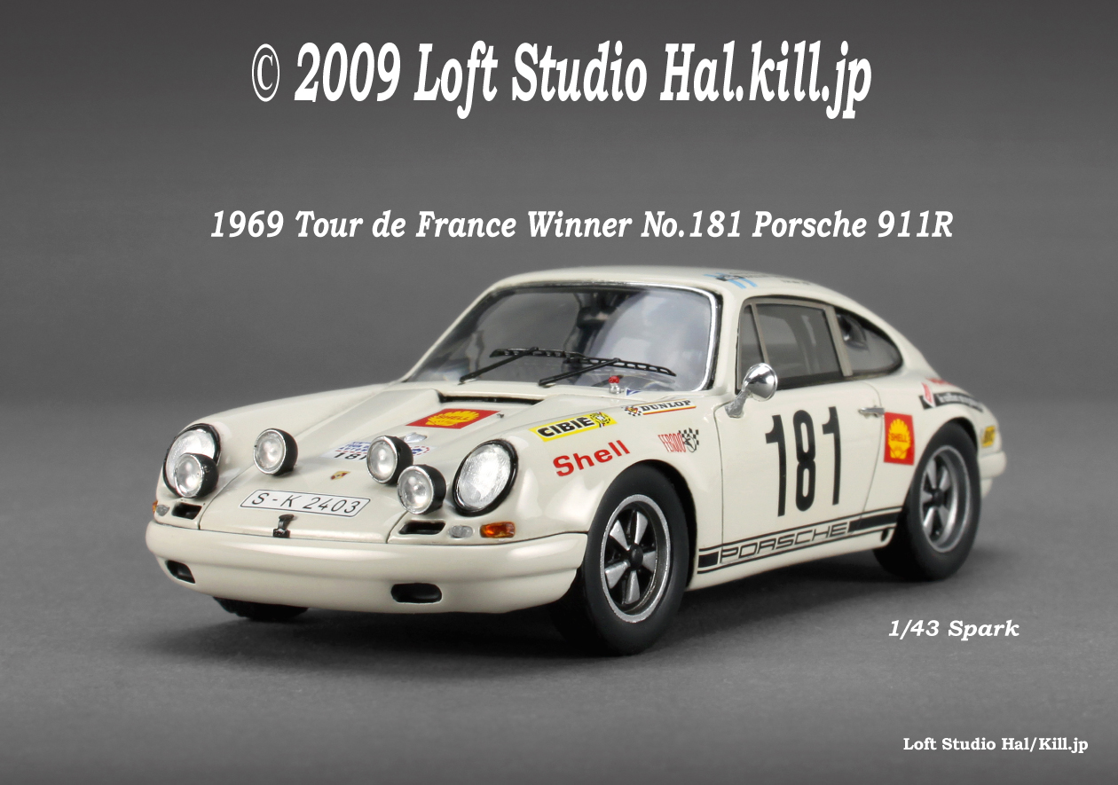 1/43 Porsche 911R 1969 Tour de France Winner No.181 Spark