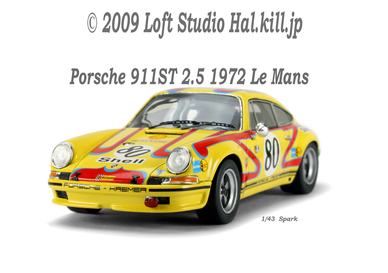 Porsche 911ST 2.5 1972 Le Mans No.80 1/43 Spark