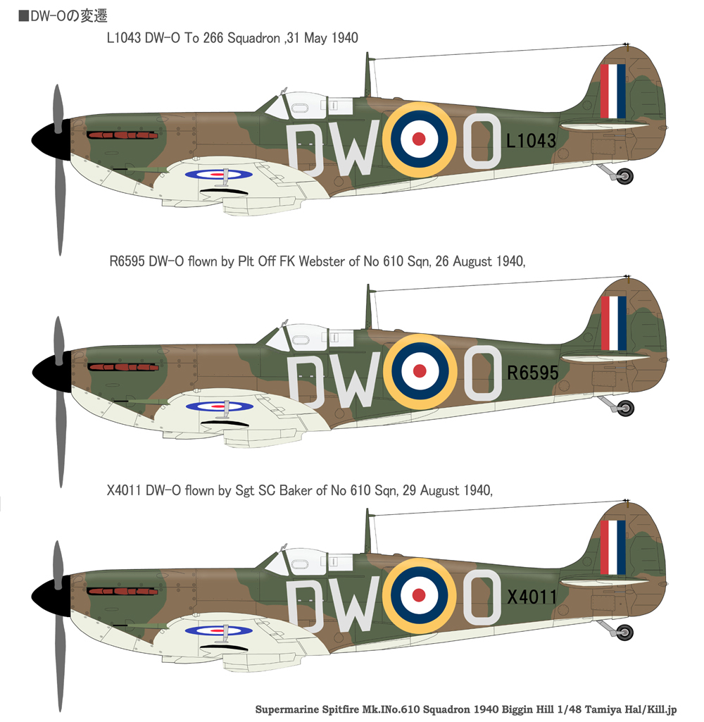 Supermarine Spitfire Mk.INo.610 Squadron 1940 Biggin Hill